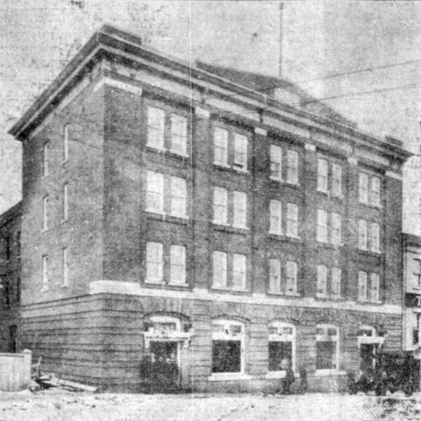 Postcard view of the Cecil Hotel