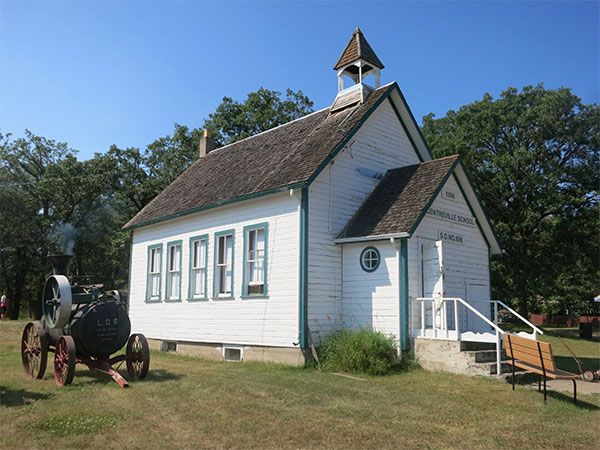 The former Centreville School building at the Manitoba Agricultural Museum