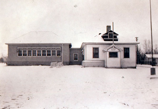 The Chapman School building after expansion