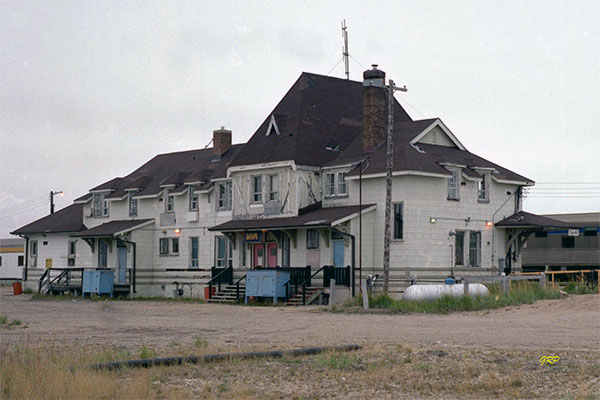 Canadian National Railway station at Churchill before restoration