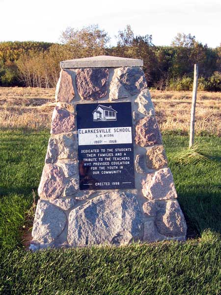 Clarksville School commemorative monument