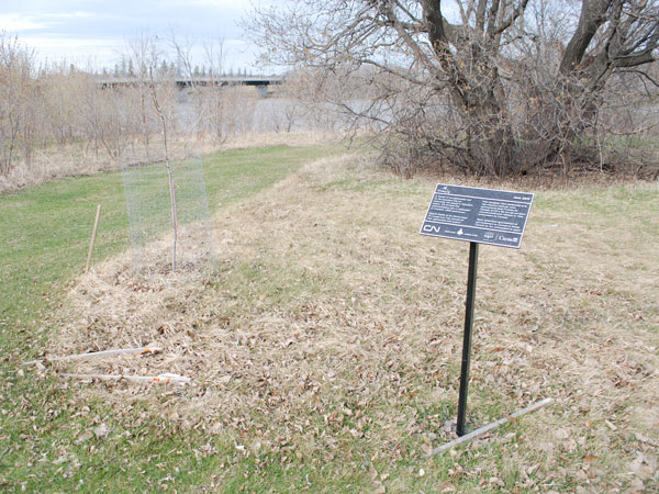 Canadian National Railway commemorative plaque