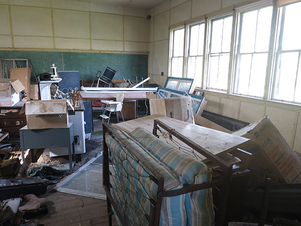 Interior of the former Coldwell School building