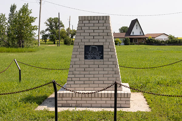 Coulter United Church monument