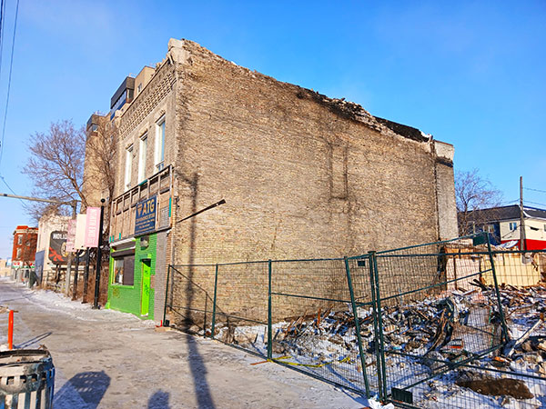 Craig Block after the Sutherland Hotel fire