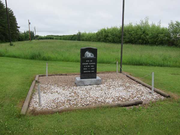 Crosby School commemorative monument