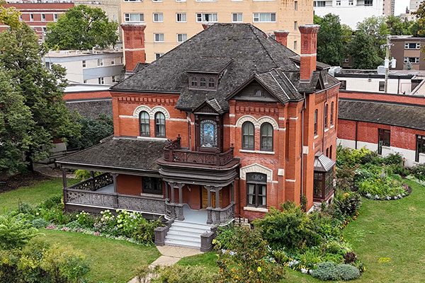 Aerial view of Dalnavert Museum