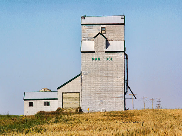 The former Manitoba Pool grain elevator at Dalny
