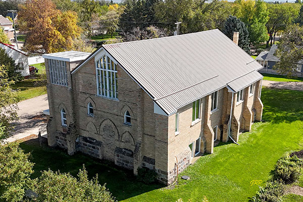 Aerial view of Deloraine United Church