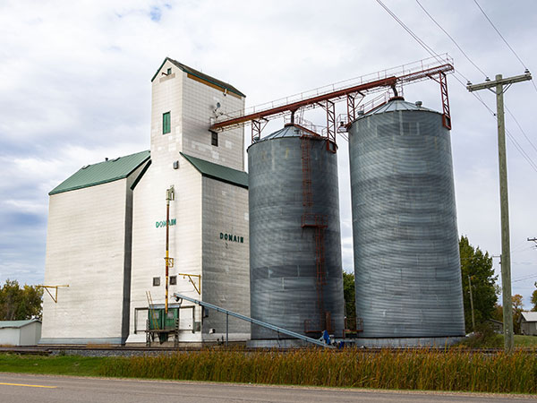 The former Manitoba Pool Grain Elevator at Domain