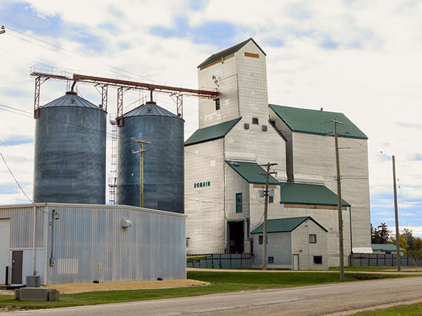 The former Manitoba Pool Grain Elevator at Domain