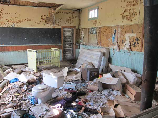 Interior of the former Duck River School