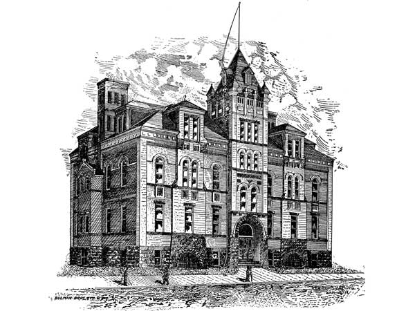 Architectural drawing of Dufferin School No. 2