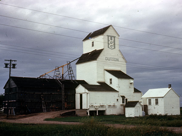 The former United Grain Growers grain elevator at Dutton Siding