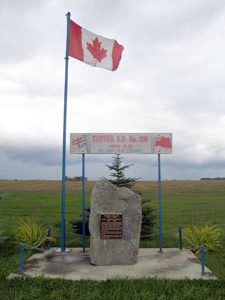 East Tupper School commemorative monument
