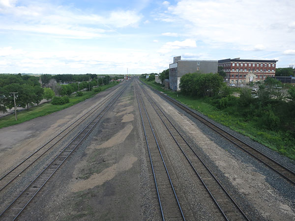 Eastward view from the Eighth Street Bridge