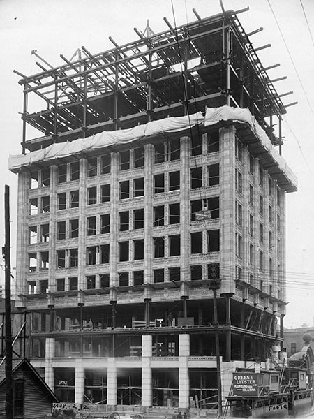 Electric Railway Building under construction