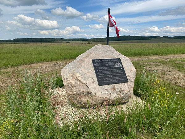 Elk Ranch School commemorative monument