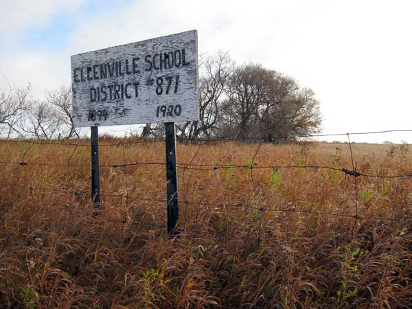 Ellenville School commemorative sign