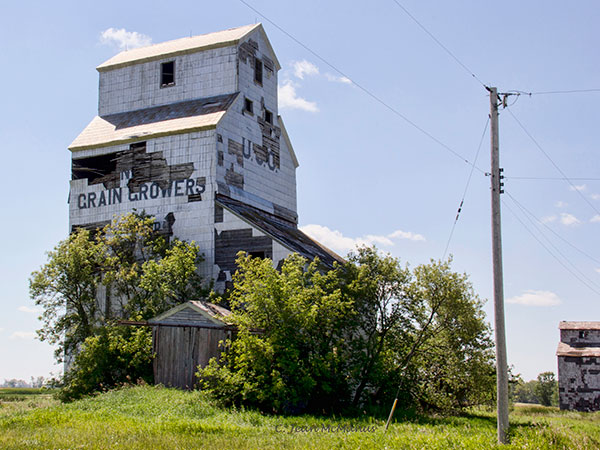 Former United Grain Growers grain elevator at Elva