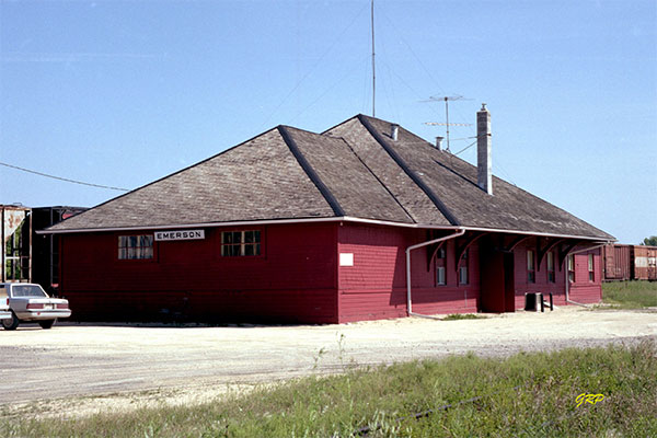 Canadian Pacific Railway station at Emerson