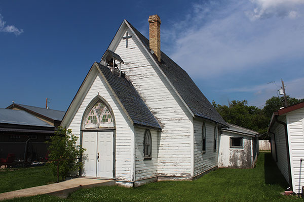 The former St. John’s Anglican Church at Eriksdale