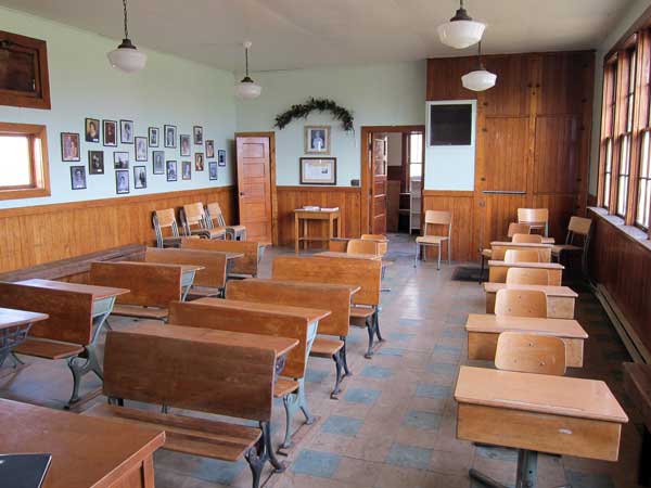 The interior of the former Eunola School