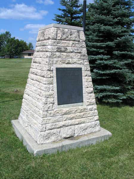 Winnipeg Evergreen Project commemorative monument