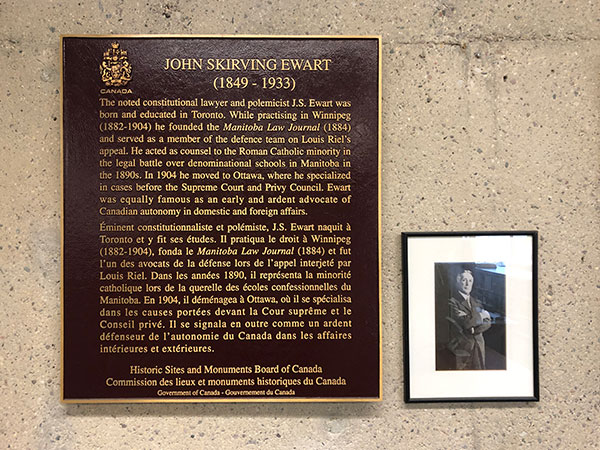 Ewart commemorative plaque