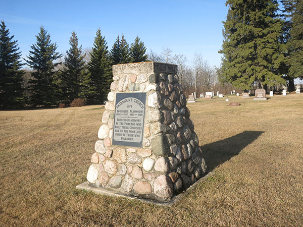 Commemorative monument for Fairmount United Church