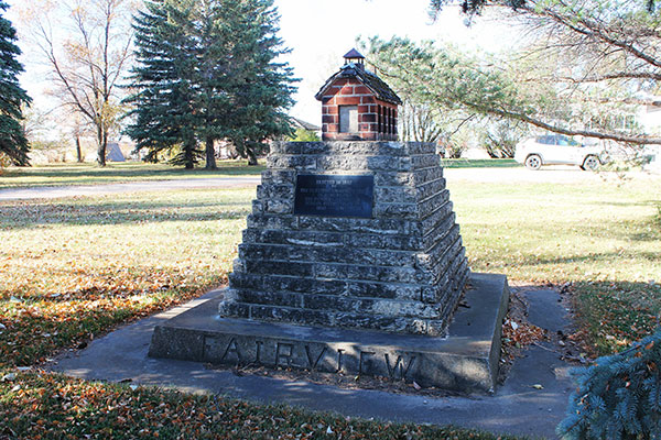 Fairview School commemorative monument