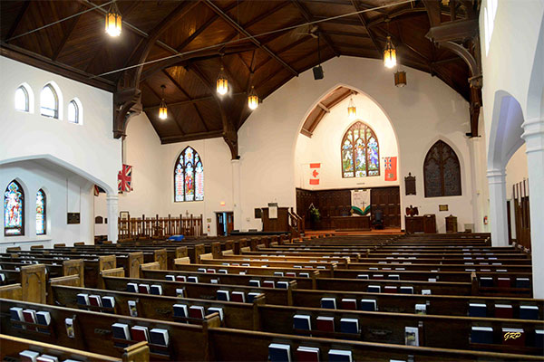 Interior of First Presbyterian Church