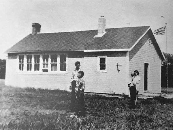 Forestville School with addition of indoor toilets, cloak and lunch room