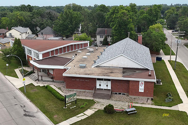 Aerial view of Fort Garry United Church