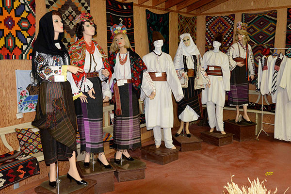 Clothing exhibit in the Gardenton Ukrainian Museum