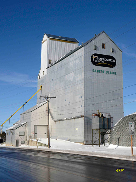 Former Manitoba Pool Grain Elevator D at Gilbert Plains
