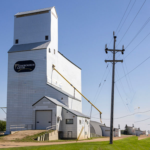 Former Manitoba Pool Grain Elevator D at Gilbert Plains
