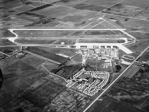 Aerial view of Gimli air base