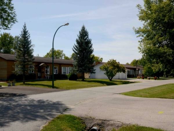 Former military housing at the Canadian Forces Base Gimli