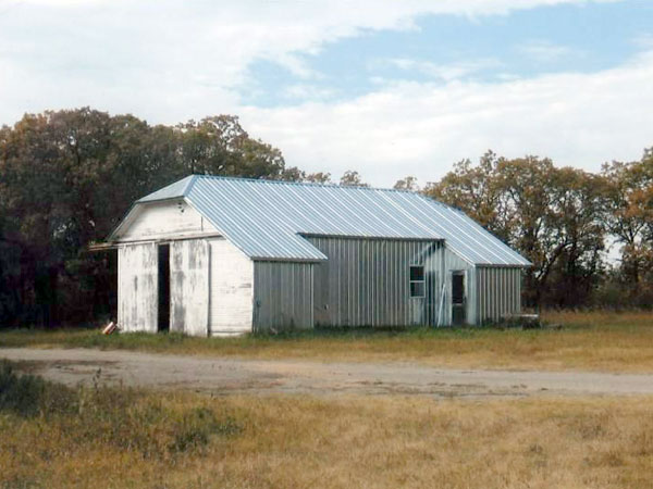 The former Grange School building, renovated into a farm building