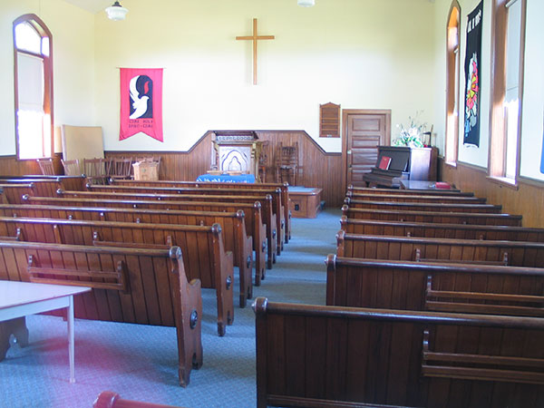 Interior of the Grassmere United Church