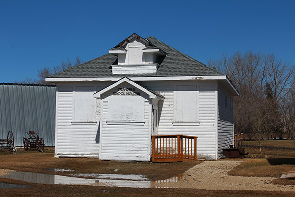 The former Graysfield School building at Woodlands Pioneer Museum