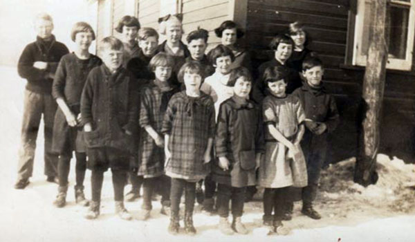 Students at Green Bluff School