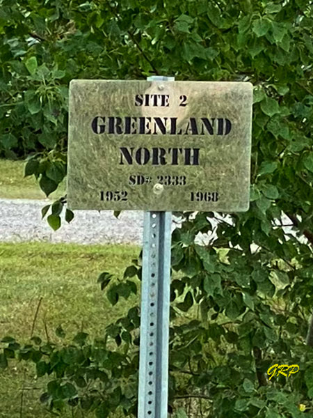 Greenland North School commemorative sign