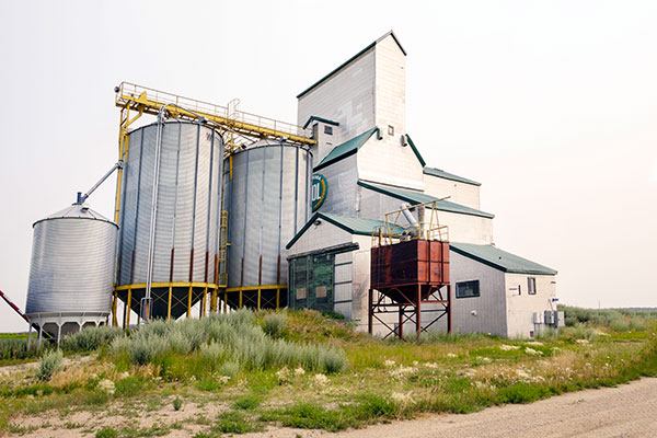 Former Manitoba Pool grain elevator at Gregg