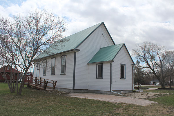 The former Grosse Isle United Church at the museum