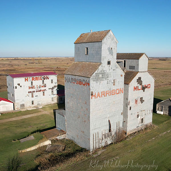 Former coal shed at the Harrison Mill