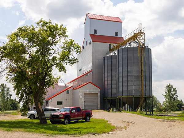 The former Agricore grain elevator at Hartney