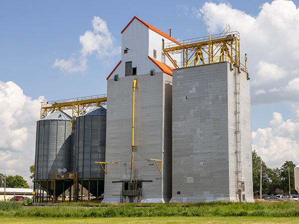 The former Agricore grain elevator at Hartney