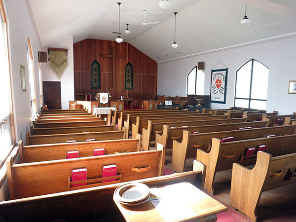 Interior of Hartney United Church